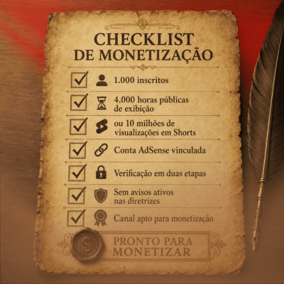 Checklist de Monetização